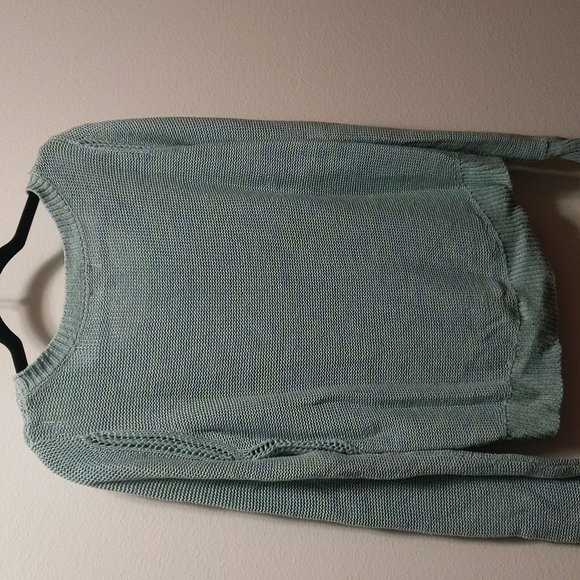 Mossimo teal blue green heather sweater - Picture 4 of 4